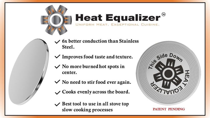 Heat Equalizer -12 inch Commercial Grade High Polish Heat Diffuser for Gas & Electric Stoves – Heavy-Duty Aluminum & Copper Alloy, 14mm Thick, 3.85 LB - Image 5